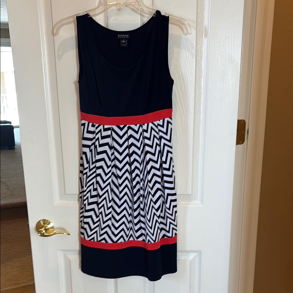 Studio 1940 Black and White Mini Dress